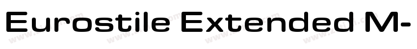 Eurostile Extended M字体转换